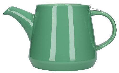 London Pottery Hi-T Juego de Tetera infusora con Filtro y Bandeja de Goteo integrada, Gres, Verde