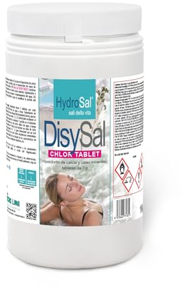 Metacril Calcio Hypochlorite + Mineral salts in 7 g tablets. - DisySal Chlor Tablet 1Kg. For swimming pool and watering (Jacuzzi,Teuco,Dimhora, Intex,Betway,ECC.) Immediate shipping