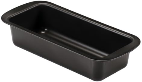 FORMEGOLOSE, Molde Plumcake 30x11 cm, Acero con revestimiento antiadherente, Negro