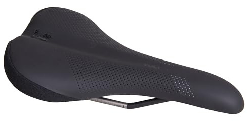 WTB Volt Bike Seat (Saddle) - Comfortable Medium Thickness Padding, Mountain, Gravel & E-Bikes (Titanium Rail, Medium)