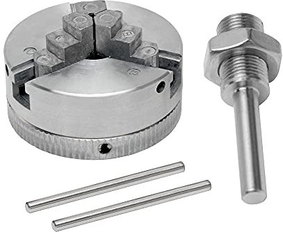 Mini Dreibackenfutter, Mini Drehbank Drehfutter, M12 * 1 Spannfutter Zinklegierung 3-Backenfutter Hand Elektrische Bohrmaschine Pleuel Elektrowerkzeug, für Holzbearbeitung Metall Werkzeugmaschinen