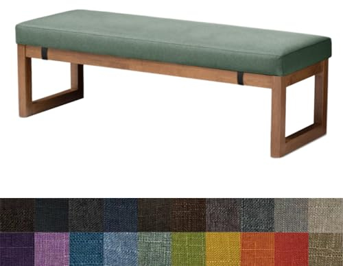 Kimgull Bankauflage Sitzkissen Bank Bankkissen Sitzauflage Sitzpolster Sitzbank Auflage Polster fur Banke Kissen Kissenauflage for Küchenbank Gardenbank Essbank (110X50X5CM Achatgrün)
