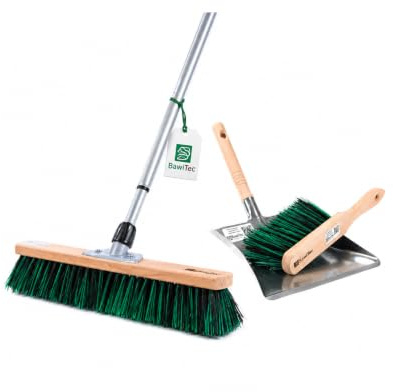 BawiMix Besen Set Kehrbesen 40cm mit Teleskopstiel Handfeger Kehrschaufel