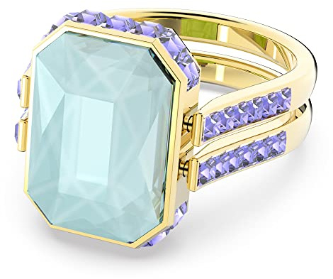 Swarovski Orbita Ring, Vergoldeter Damenring mit Strahlendem Swarovski Kristall