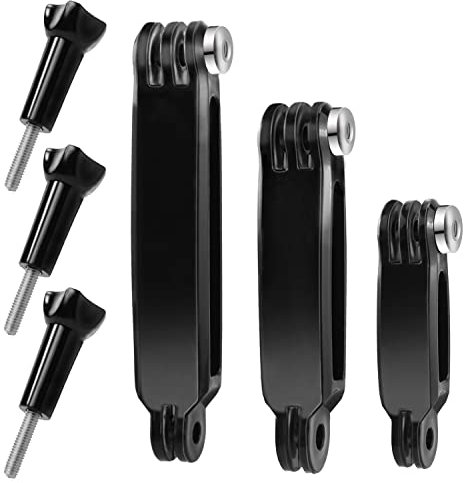 Brazo de Extensión Soporte para Casco Accesorios de Gopro Brazo de Pivote Extensión de Casco Compatible con Gopro Serie SJCAM y Otras Cámaras de Acción