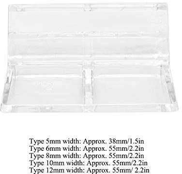20 Stück Aquarium-Glasabdeckungsclips 5 mm/6 mm/8 mm, Acryl-Clip-Halterung, Universal-Deckel-Clips für randlose Aquarien (8 mm) (5 mm)