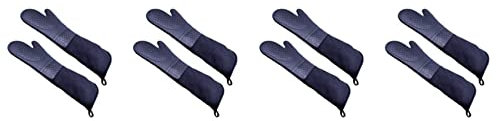 Pavewood 4 Paar Professionelle Silikon Ofen Handschuhe Back Handschuhe Bogen Lange Hitze Beständige Handschuhe