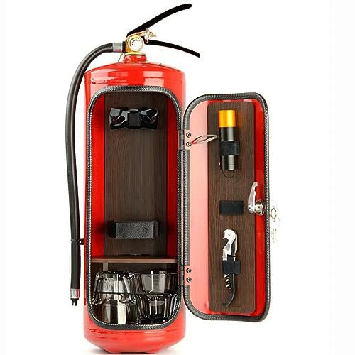 RIDAEX Mini Bar Wein Schrank Feuerlöscher Glas Form Wein Schrank Desktop Dekoration Champagner Likör Lagerung Box Geschenke Wohnkultur
