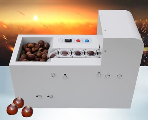 McbeAn Macchina Elettrica per Schiacciare Castagne, Sgusciatrice Commerciale per Castagne, Alta Produzione 60-70 kg/h, velocità di Rotazione 2600 Giri/min, velocità Regolabile, Nessun Danno