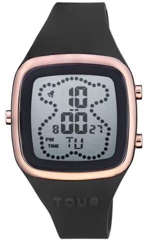 TOUS Watches b-time Damen Uhr digital Quarzwerk mit Silikon Armband 3000132900