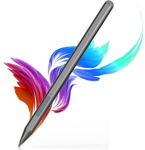Uogic Eingabestift für Microsoft Surface Pro 10/9/8/X/7+/6/5/4/3, Surface Go 3/2/1, Surface Laptop/Studio/Book 4/3/2/1 mit Handflächenablehnung, glattes Schreiben, 1024 Druckstufen, Rechargeable