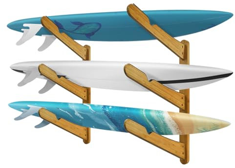 TWO STONES Surfbrett Rack für Wand | Surfbrett Wandhalterung | Surfbrett Wandregal | Paddle Board Wandregal | Surfboard Wandhalterungen | Surfboard Wandhalterung | Surfregal für Board Aufbewahrung (3
