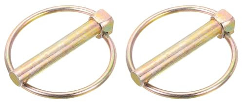 QUARKZMAN Perno Scatto Anello, 2pz 3/8 x 2-3/8, Acciaio Carbonio Zincato per Barca, Kayak, Canoa, Rimorchio, Carrello, Camion, Tosaerba, Argento
