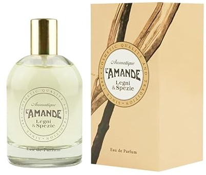 L'AMANDE - Moderner und sinnlicher Damenduft mit Salbei, Kardamom und Zeder, Eau De Parfum mit holzigen und zitrigen Noten, Geschenkideen für Damen, Geburtstag, Damendüfte, 100 ml, hergestellt in