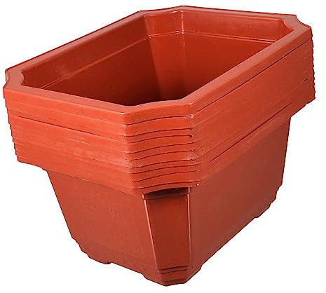 PHENOFICE Kunststoff Rechteck Topf Pflanze Bonsai Pflanzer 10 Stücke Große Blumentöpfe Für Hause