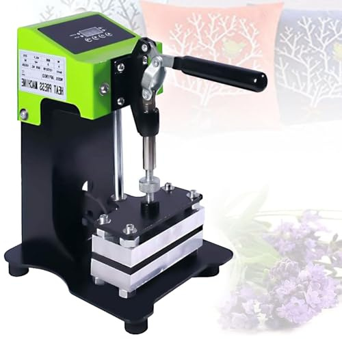 Presse à chaud manuelle efficace, parfaite pour l'extraction d'huile de colophane à la maison, 6 x 12 cm, température réglable de 0 à 250 °C, haute pression 600 W, presse à chaud de colophane