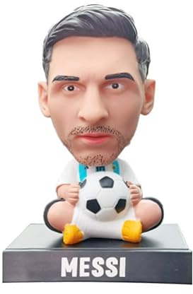 Doyomtoy Fußball-Star-Dekorationen für Zimmerdekoration, Desktop-Ornamente, Auto-Puppen, Fußball-Stars Messi, C Luo, Beckham, Neymar...