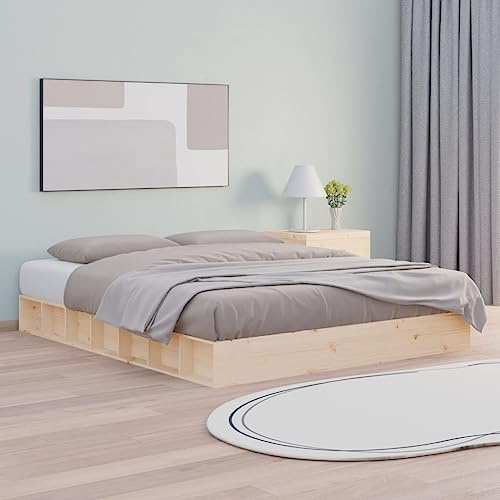 Willood Estructura de Cama de Madera Maciza 160x200 cm