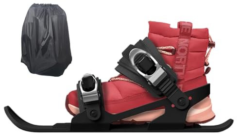 Esquís cortos,raquetas de nieve para hombre - Patines para Nieve,Accesorio de esquí antideslizante con bolsa de transporte, esquís cortos ajustables multifuncionales para hombres y mujeres, carreras d