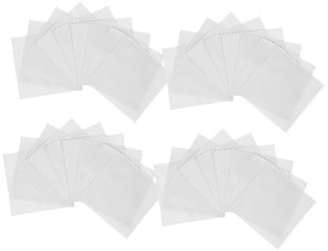 GALPADA Paño de Limpieza para Joyas y Plata 8x8 Cm Microfibra Paño de Pulido 50 Unidades Uso Diario para Limpiar Joyería y Relojes Gris