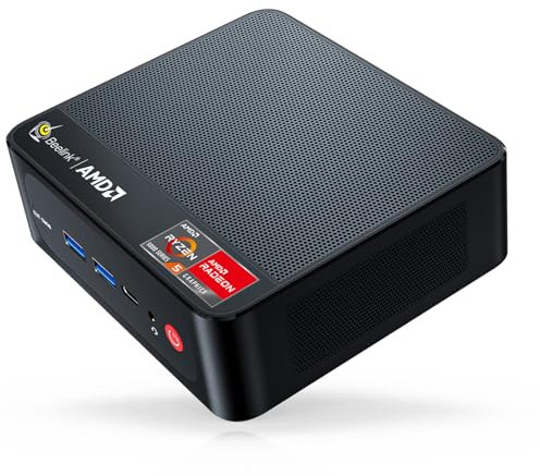 Beelink Mini PC con AMD Ryzen 3 3200U (fino a 3.5 GHz), 16 GB DDR4 RAM, 500 GB SSD, SER Mini Computer Include Doppio HDMI, WiFi 5, BT4.2, USB3.2, Staffa di Montaggio