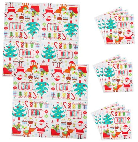ABOOFAN 20stücke Einweg-druckservietten Frohe Weihnachten Papier-partyservietten Weihnachtsservietten Für Abendessen Weihnachtstischdekorationen