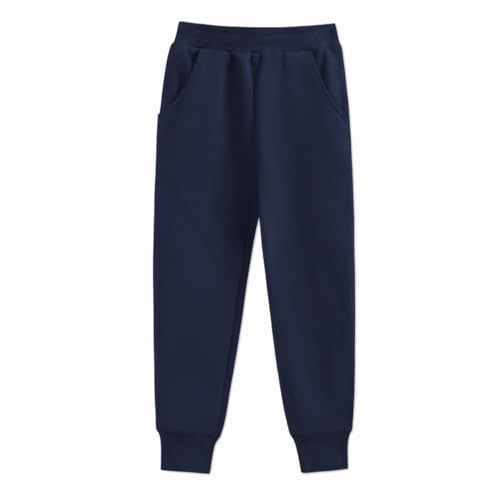 Yufennie Boys Girls Joggers Elasticated Waist Unisex Kids Tracksuit Bottoms School Jog Pants for PE Lessons, Sports & Active Play