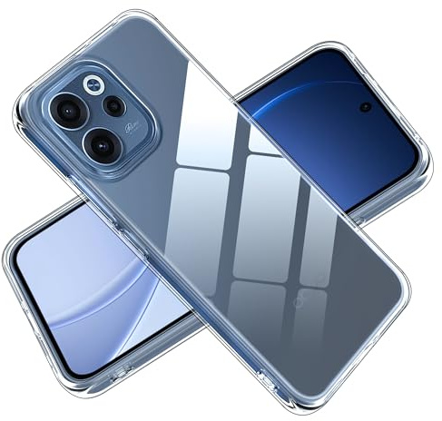 Fitudoos Cover per OPPO Reno 15 F/FS 5G, Custodia Sottile in TPU Morbido, Silicone Liquido Premium Custodia Protettiva - Trasparente.