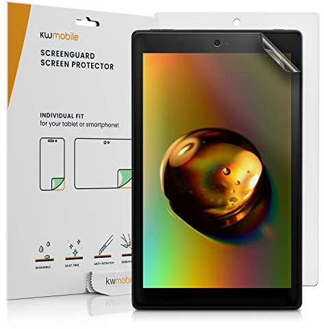 kwmobile Screen Protector Compatible with Amazon Fire HD 10 (2017/2019) Screen Protector - 2x Anti-reflective Matte Film for Tablet