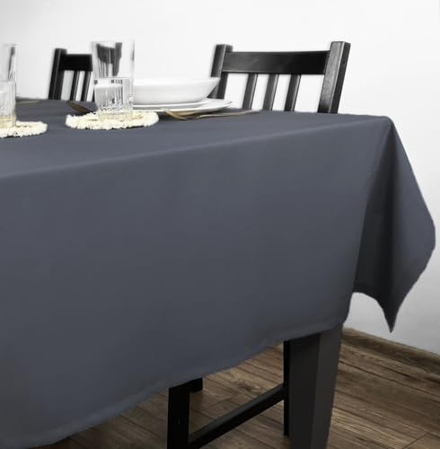 Rollmayer Tischdecke Kollektion Vivid Grafit 33 80x80cm | Tischtuch, Tischwäsche, einfarbig, pflegeleicht zur Auswahl, Produkt für den täglichen Gebrauch