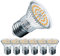EACLL E27 LED Warmweiss 6.5W Ersetzt 100W Halogen Glühlampe, 6er-Pack. 770 Lumen 3000K Leuchtmittel, AC 230V Flimmerfrei Energiesparlampe, Lichtwinkel 120° Strahler Nicht Dimmbar Kürzer Reflektorlampe