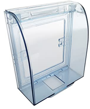 Schalter Stecker wasserdichte Box, Transparente Wasserdichte Steckdosenbox, Transparente Steckdosenbox, Für Badezimmersteckdosen Geeignet(Blau)