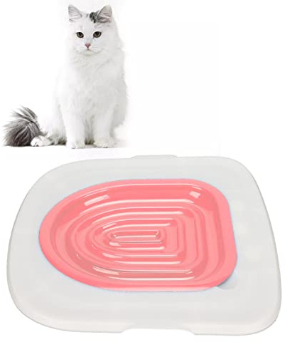 KENANLAN Kit D'entraînement aux Toilettes pour Chat, Entraîneur de Toilettes pour Chat en ABS, Entraîneur de Toilettes pour Chat Universel Réutilisable et Respectueux de l'environnement(B)