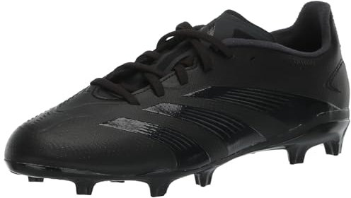 adidas Unisex 24 League Firm Ground Sneaker, EU, Black/Carbon/Black, 6 Big Kid