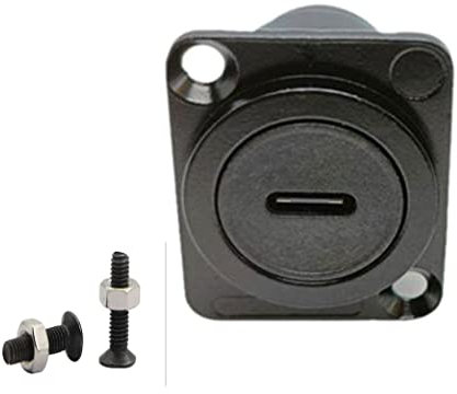 SHANFEILU D-typ panelmontering adapterkoppling USB typ C 3.1 hona till hona panel fast pass genom modul förlängningsomvandlare dataöverföring för ljud video nätverksutrustning