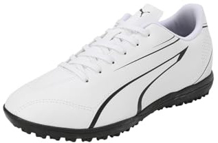 PUMA Men Vitoria TT Soccer Shoe, PUMA White-PUMA Black, 44.5 EU