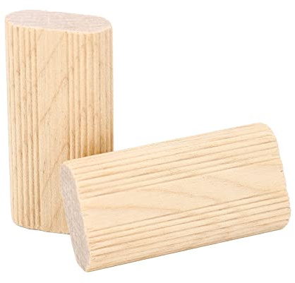 NDNCZDHC 50 Pcs Wood Dowel Pins 10x50mm Solid Beech Wood Domino Tenon Square Wood Dowels for Woodworking Furniture Splicing