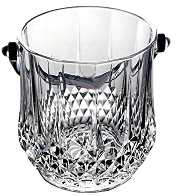 CULPRT Cubos de Hielo Glass Glass Ice Bucket, Creative Glass Glass Glass Champagne Ice Bucket Ideal para Entretenimiento Y Todos Los Días Usan Kits de Cubos de Hielo, Fácil de Limpiar