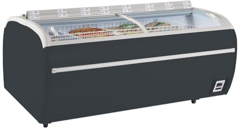 Congélateur de supermarché gris TWIN 220A-F - Tefcold