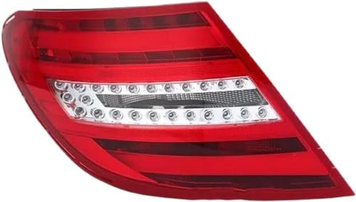 OKNGHPLIU Auto Rückleuchten für Benz W204 C180 C200 2011 2012 2013 2014, Rücklicht Komplettsets Bremslichter Sicherheit Licht Schlussleuchte Ersatz Zubehör,A/Left Side