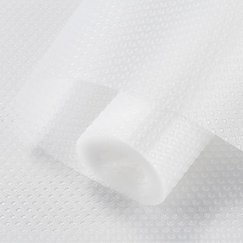 CREATCABIN Regaleinlage Küche Transparente Schubladeneinlagen Schubladenmatte Nicht Klebende Regaleinlagen rutschfest Waschbar Wasserdicht Ölbeständig Polsterschutz Für Kühlschrank Schrank 30x300cm