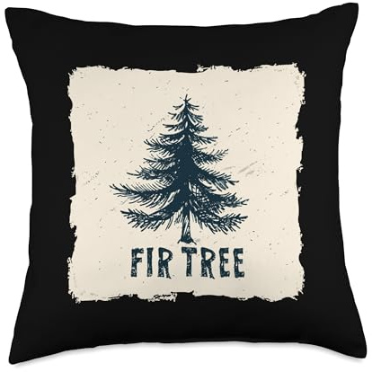 Cool Fir Tree and Conifer Outfit Throw Pillow