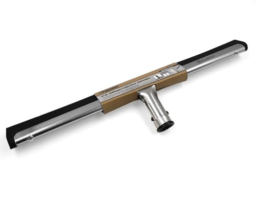 ROLLINGDOG 17.5 Foam Floor Squeegee for Cleaning Window, Floors and Title | Lightweight dual blade squeegee with pole connection for water removal and cleaning