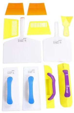 Set di Coltelli per Cartongesso, Kit di Utensili Manuali per Cartongesso Comprende Coltelli per Nastrare, Spatole per Stucco, Spatola di Finitura ecc. Kit di Strumenti per