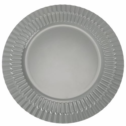 Set 6 Sottopiatto Ø 33 cm in plastica PP, grigio scuro, Shades of Stones