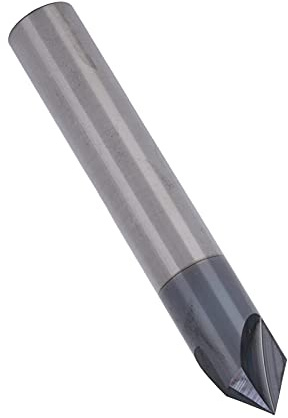 1pc End de Chaflán, Molino 3 Flauta 90 ° de Tungsteno Fresado Flautas 90 Grados Molinos Chaflín (D8*90°*60L)