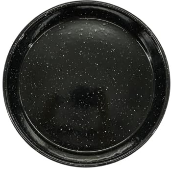 Fackelmann 687447 Moule à manqué, Moule à gâteaux, Moule Rond, Moule pâtisserie, Acier, Email, Noir, 26 cm x 4,5 cm