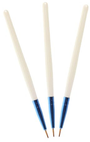 TOVINANNA Lot De 3 Pinceaux Applicateurs Pour Eyeliner Ultra-fins, Poils Doux, Outil De Maquillage Polyvalent Pour Yeux, Contour Des Yeux Et Correcteur, Usage Professionnel Et Personnel, Portable