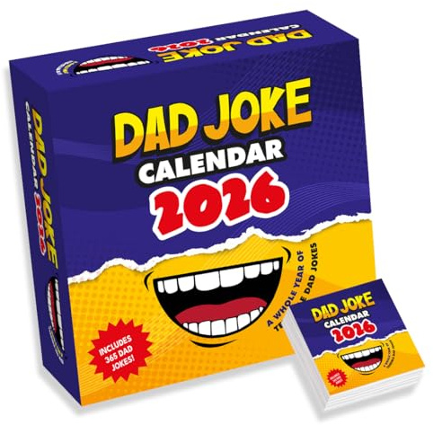 Dad Jokes Desk Calendar 2026 – Funny Daily Tear-Off Calendar