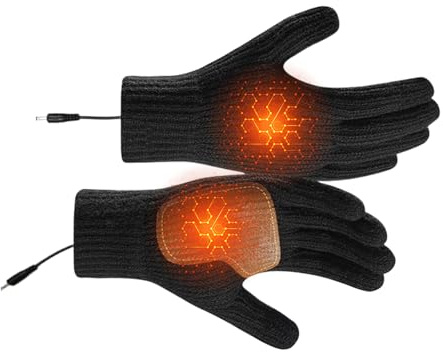 Winter Thermal Gloves - Touchscreen Kids Gloves, Waterproof Winter Snow Glove, Rechargeable 3 Temperature Settings Heated Mitten For Cold Weather Camping Ski Motorcycle Work Running BBQ Cycling